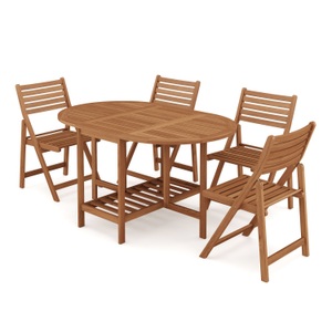 undefined, Gartenmöbel Set aus Holz TARRAGONA, Gartenmöbel Set Holz TARRAGONA 5-teilig