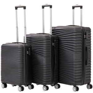 undefined, Reisekoffer Hartschalenkoffer NIA 3er Set schwarz, Reisekoffer Hartschalenkoffer NIA 3er Set schwarz