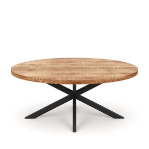 undefined, Esstisch Massivholz MAYLA 160 x 80 cm, Esstisch Holz MAYLA oval 160 x 80 cm