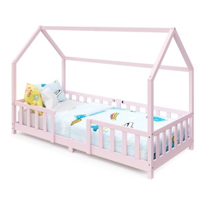 undefined, Kinderbett MAISON 90 x 200 cm rosa, Kinderbett MAISON 90 x 200 cm rosa