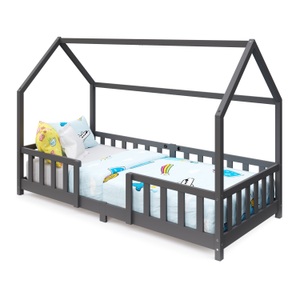 undefined, Kinderbett MAISON 90 x 200 cm anthrazit, Kinderbett MAISON 90 x 200 cm anthrazit
