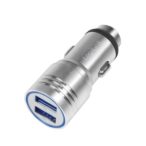 undefined, Ladeadapter Auto mit 2 USB Ports silber
