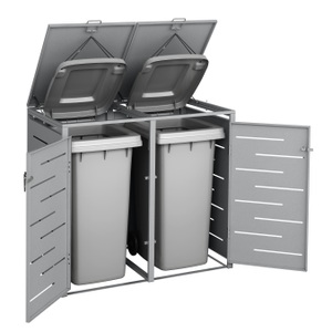 undefined, Mülltonnenbox 480L silber, Mülltonnenbox 480L silber