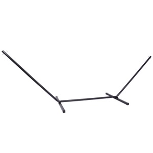 undefined, Gestell für Hängematte 360 x 115 cm schwarz, Gestell für Hängematte 360 x 115 cm schwarz
