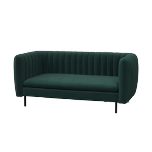 undefined, Sofa ASHLEY 2-Sitzer dunkelgrün