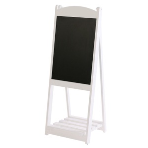 undefined, Kundenstopper Kreidetafel mit Ablage 110 x 41 cm weiss, Kundenstopper Kreidetafel mit Ablage 110 x 41 cm weiss