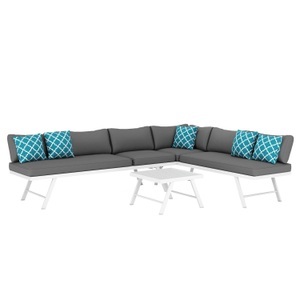 undefined, Lounge CALVI multifunktional anthrazit/weiss, Lounge CALVI multifunktional anthrazit/weiss