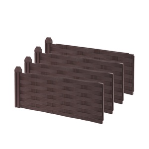 undefined, Beeteinfassung Rattanoptik 45 x 45 x 18 cm, Beeteinfassung Rattanoptik 45 x 45 x 18 cm
