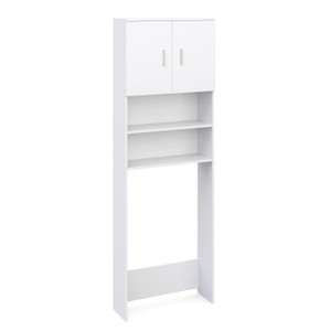 undefined, Waschmaschinenschrank 64 x 26 x 190 cm weiss, Waschmaschinenschrank 64 x 26 x 190 cm weiss