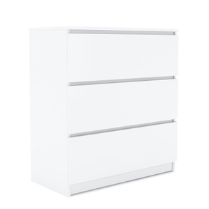 undefined, Kommode TALA 3 Schubladen 70 x 77 cm weiss