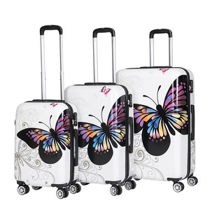 undefined, Reisekoffer Hartschalenkoffer BUTTERFLY 3er Set, Reisekoffer Hartschalenkoffer BUTTERFLY 3er Set
