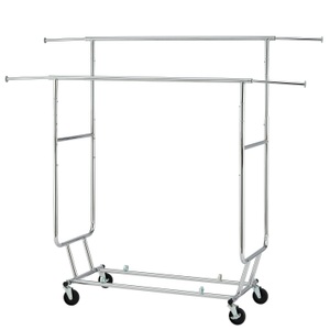undefined, Kleiderständer 2 Stangen bis 180 kg silber, Kleiderständer 2 Stangen bis 180 kg silber