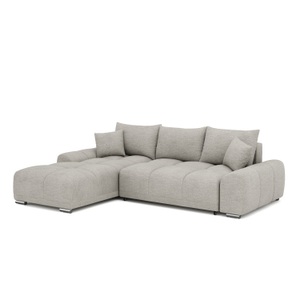 undefined, Ecksofa mit Schlaffunktion TRAVIS links grau, Ecksofa mit Schlaffunktion TRAVIS links grau