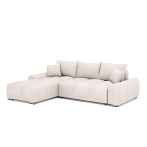 undefined, Ecksofa mit Schlaffunktion TRAVIS links beige, Ecksofa mit Schlaffunktion TRAVIS links beige
