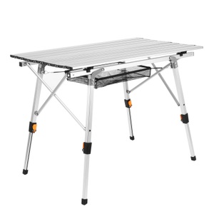 undefined, Campingtisch klappbar DOLF 90 x 51 cm silber, Campingtisch klappbar DOLF 90 x 51 cm silber