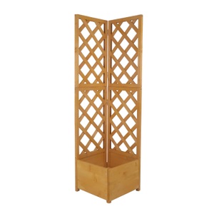 undefined, Eckspalier mit Blumenkasten 40 x 40 x 150 cm natur, Eckspalier mit Blumenkasten 40 x 40 x 150 cm natur