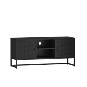 undefined, TV Möbel Metall AMET 120 x 55 cm schwarz