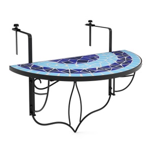 undefined, Balkontisch klappbar MOSAIK blau, Balkontisch klappbar MOSAIK blau