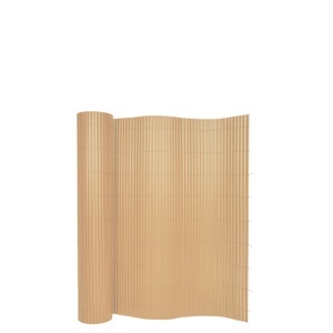 undefined, Sichtschutzmatte PVC 300 x 80 cm Bambusoptik, Sichtschutzmatte PVC 300 x 80 cm Bambusoptik