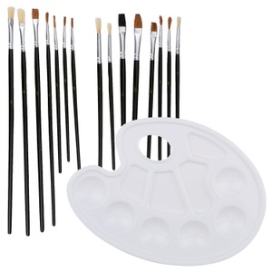undefined, Pinsel Set mit Palette Set 16-teilig, Pinsel Set mit Palette Set 16-teilig