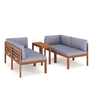 undefined, Lounge Holz TARIFA natur/grau, Lounge Holz TARIFA natur/grau