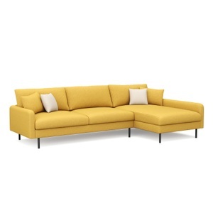 undefined, Ecksofa LEAH rechts gelb, Ecksofa LEAH rechts gelb