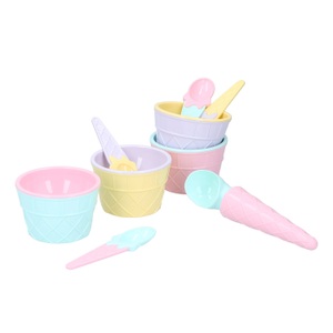 undefined, Eiscreme Geschirr 9-teilig, Geschirr für Glacé Set 9-teilig