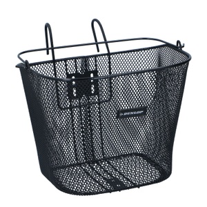 Dunlop, - Fahrradkorb Mit Haken Unisex ONE SIZE, Velokorb vorne mit Tragegriff 34 x 25 cm schwarz