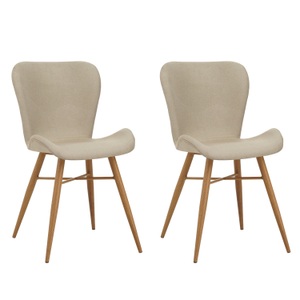 undefined, Esszimmerstuhl TONI 2er Set beige, Esszimmerstuhl TONI 2er Set beige