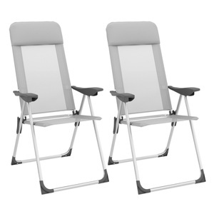 undefined, Gartenstuhl ELLIE 2er Set grau, Gartenstuhl ELLIE 2er Set grau