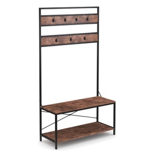 undefined, Garderobe Schuhregal Vintage BONITA 100 x 180 cm, Garderobe Schuhregal Vintage BONITA 100 x 180 cm