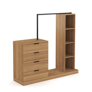 undefined, Garderobe DAMARIS 145 x 137 cm braun