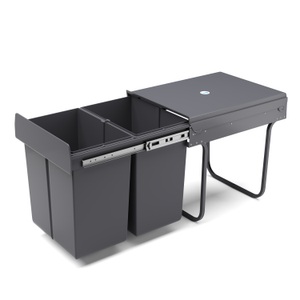 undefined, Abfalleimer 2 Fächer 40L, Abfalleimer 2 Fächer 40L