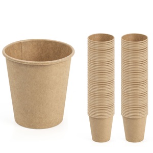 undefined, Einwegbecher Bio 200 ml 500 Stk. braun, Einwegbecher Bio 200 ml 500 Stk. braun