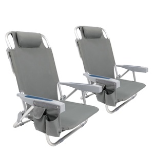undefined, Strandstuhl klappbar 2er Set grau, Strandstuhl klappbar 2er Set grau