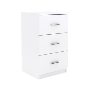 undefined, Nachttisch FORTE mit 3 Schubladen weiss