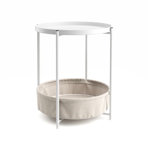 undefined, Beistelltisch SONYA rund weiss, Beistelltisch SONYA rund weiss