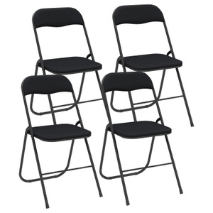undefined, Klappstuhl FOLD 4er Set schwarz, Klappstuhl FOLD 4er Set schwarz