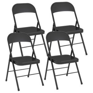 undefined, Klappstuhl LIST 4er Set schwarz, Klappstuhl LIST 4er Set schwarz