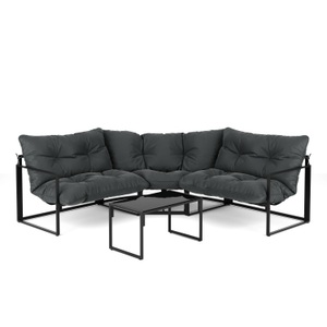undefined, Lounge FLORENZIA anthrazit/schwarz