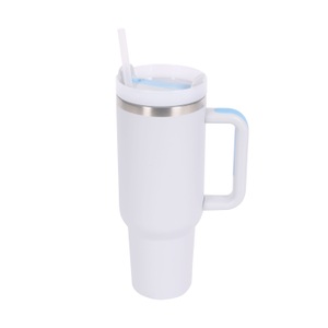undefined, Thermobecher mit Strohhalm 1.1L weiss, Thermobecher mit Strohhalm 1.1L weiss