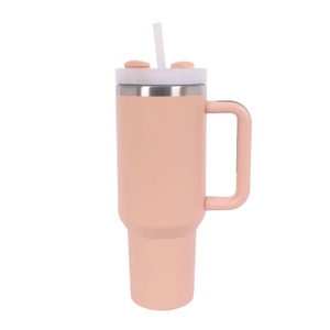 undefined, Thermobecher mit Strohhalm 1.1L rosa, Thermobecher mit Strohhalm 1.1L rosa