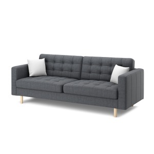 undefined, Sofa ALISHA 3-Sitzer anthrazit