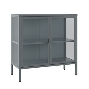 undefined, Kommode Metall TAURI 80 x 80 cm grau, Kommode Metall TAURI 80 x 80 cm grau