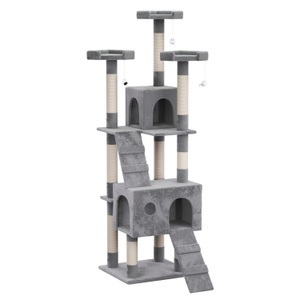 R - cat trees, Katzenbaum 182 cm hoch grau, Katzenbaum MAX 182 cm grau
