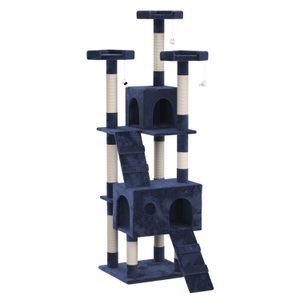 R - cat trees, Katzenbaum 182cm hoch, Katzenbaum MAX 182 cm dunkelblau