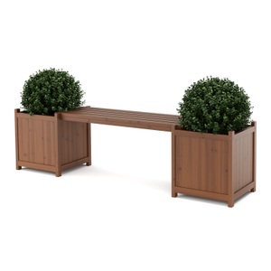undefined, Gartenbank mit Pflanzenkasten 174 cm, Gartenbank mit Pflanzenkasten 174 cm
