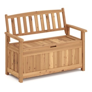 undefined, Truhenbank Holz ROSALIA 120 cm natur, Truhenbank Holz ROSALIA 120 cm natur