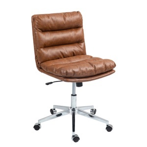 undefined, Bürostuhl Leder BILES braun, Bürostuhl Leder BILES braun
