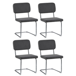 undefined, Esszimmerstuhl ROCCO 4er Set anthrazit, Esszimmerstuhl ROCCO 4er Set anthrazit